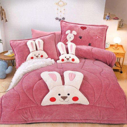 Kids Blanket Duvet - Rose (2 set)