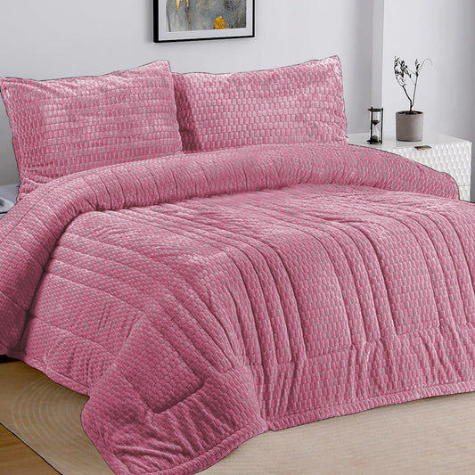 Blanket Duvet Set - Rose 3 pieces