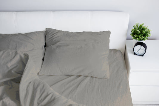 Microfiber Bed Sheet Set 3 pieces - Gray