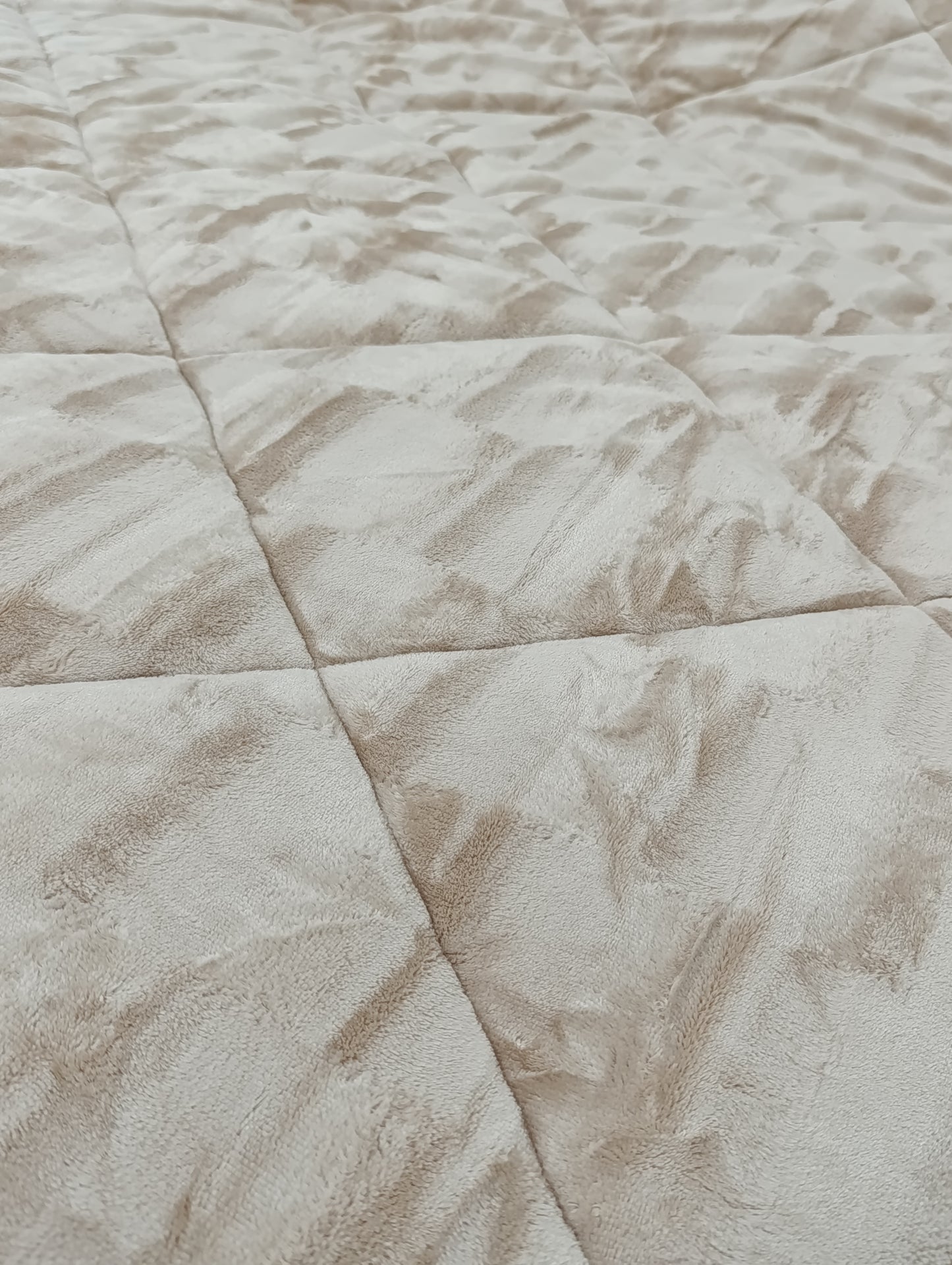 Blanket Duvet Set -Beige multi tone 3 Pieces