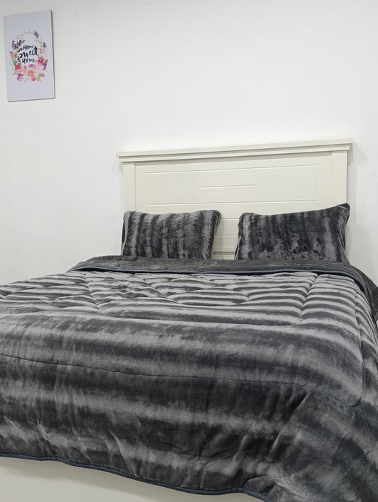 Blanket Duvet Set -Gray 3 pieces