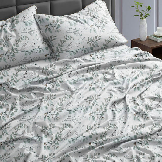 Cotton Bed Sheet Set - 3 Pieces  - Olivia