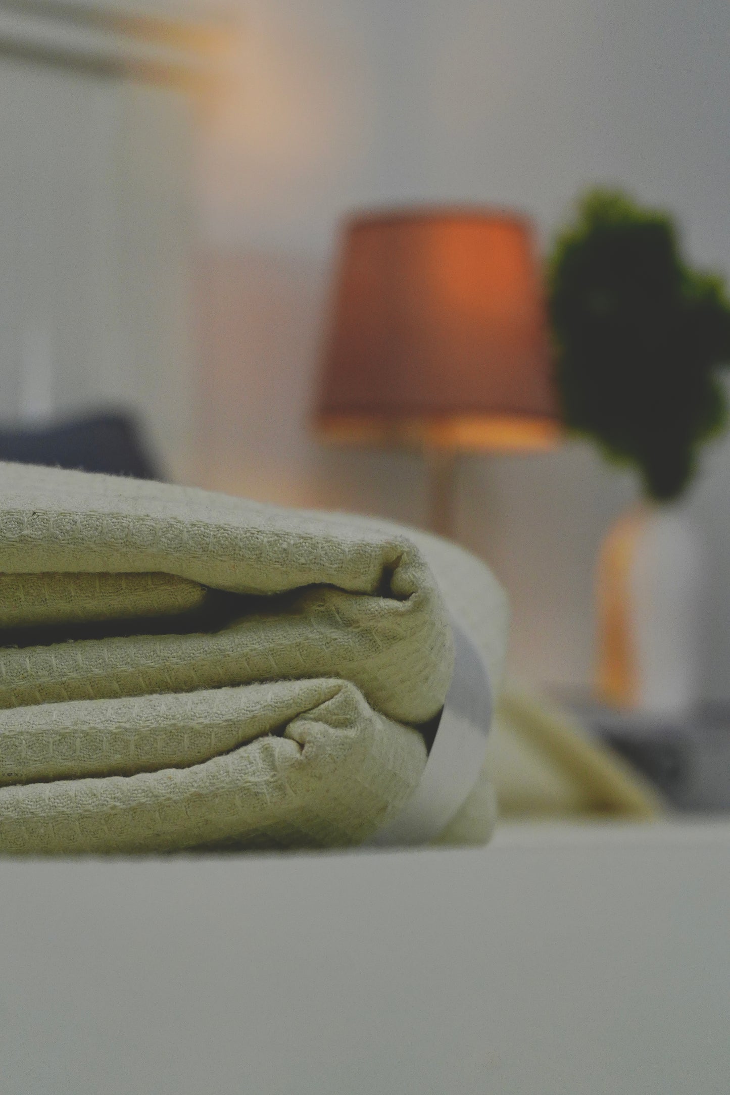 Cotton Coverlet – Gray, Baby Blue, Pistachio & Light Beige (Single/King)
