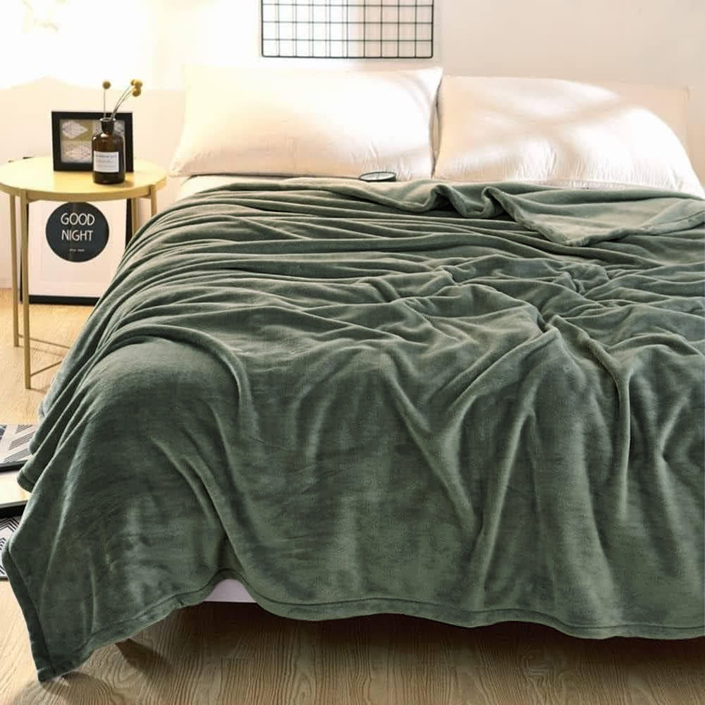Light Blanket - Olive green