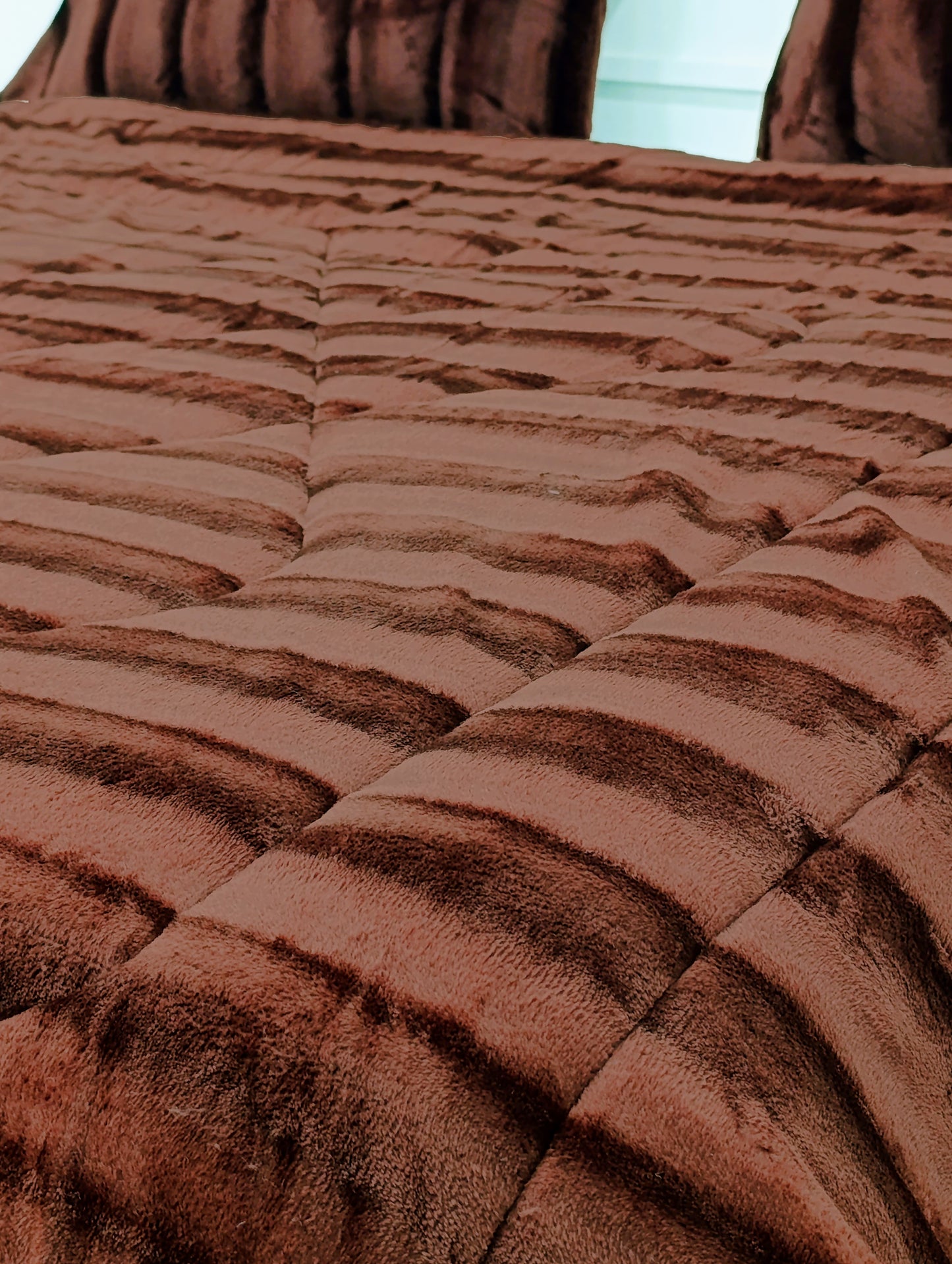 Blanket Duvet Set -Chocolate Brown 3 Pieces