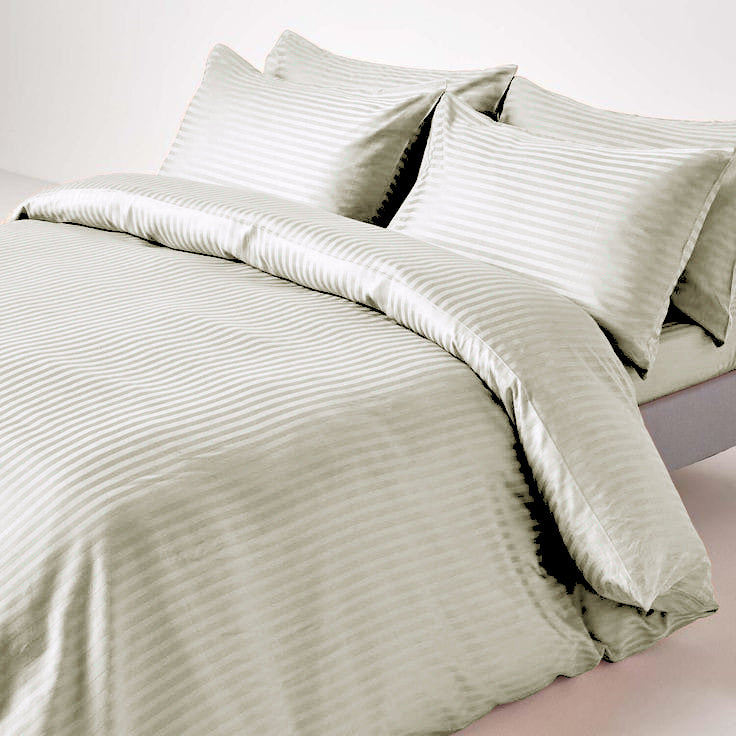 Stripe Satin Duvet Cover Set