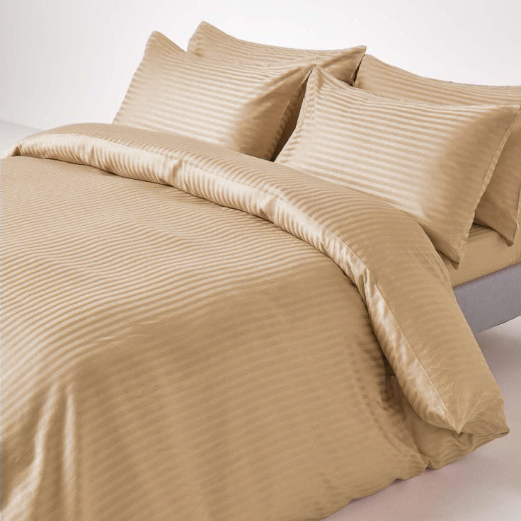 Stripe Satin Duvet Cover Set