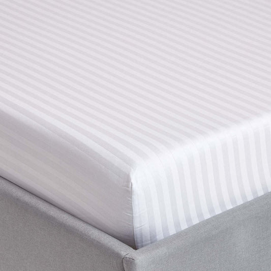 Stripe Satin Bed Sheet Set 3 Pieces