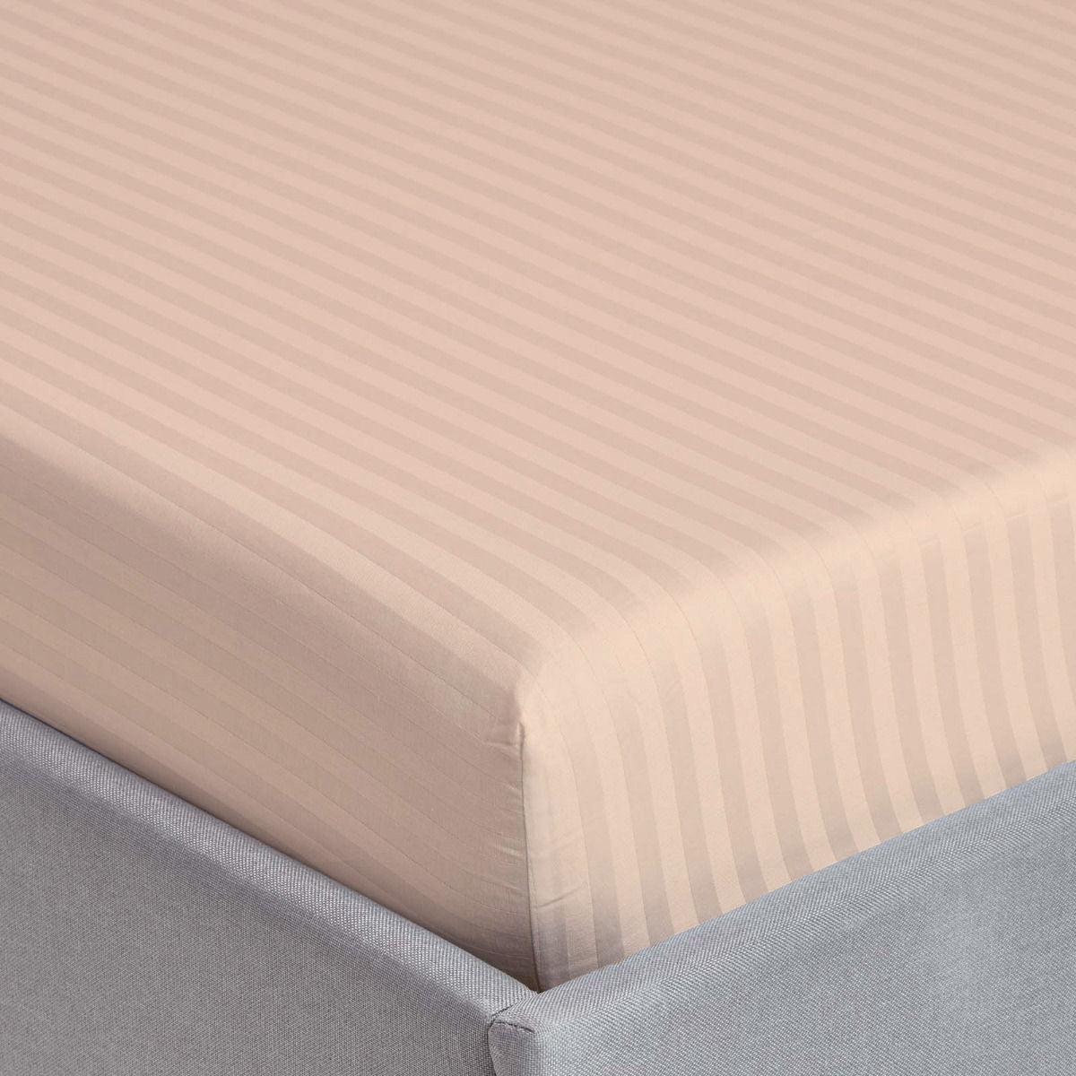 Stripe Satin Bed Sheet Set 3 Pieces