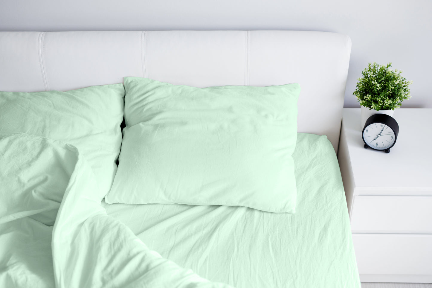 Microfiber Bed Sheet Set - Mint Green 3 pieces