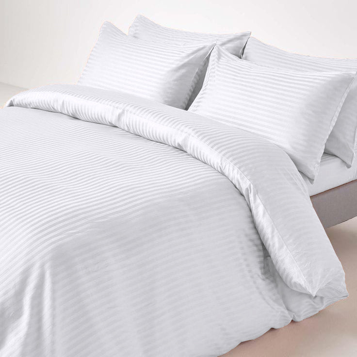 Stripe Satin Duvet Cover Set