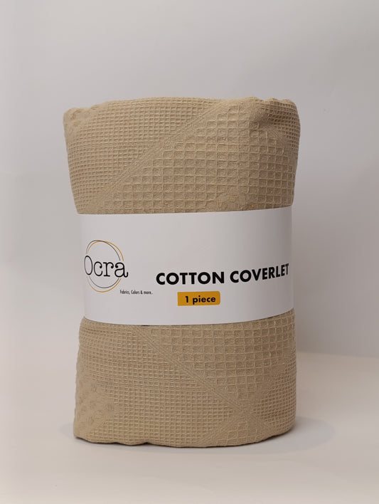 Cotton Coverlet - Beige