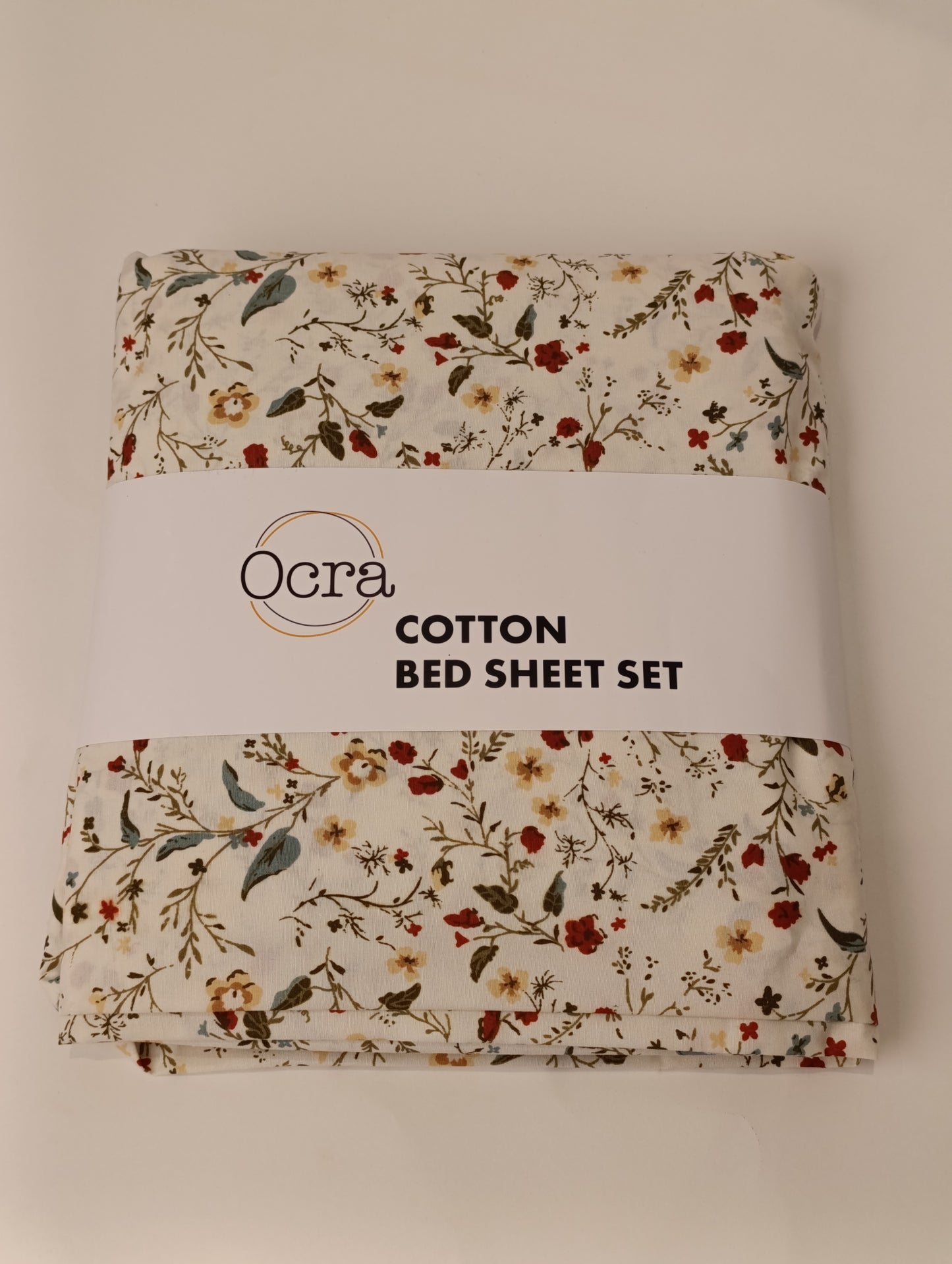 Cotton Bed Sheet Set - 3 Pieces  - Blossom