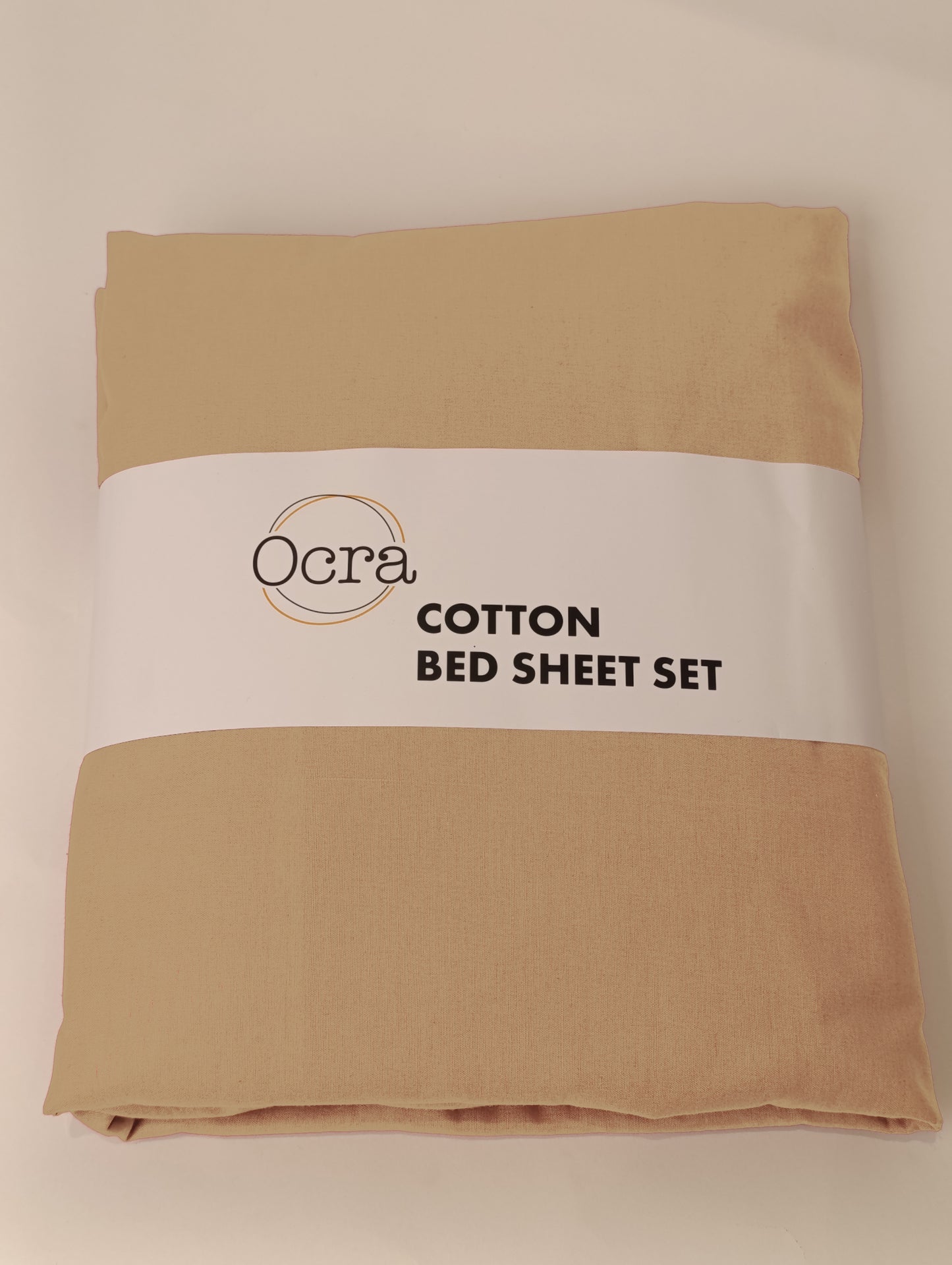 Solid Cotton Bedsheet Set 3 pieces