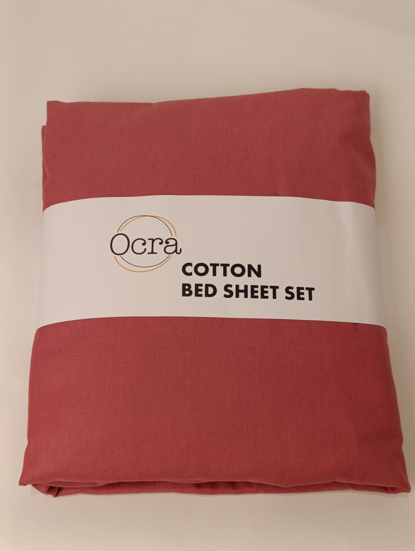 Solid Cotton Bedsheet Set 3 pieces