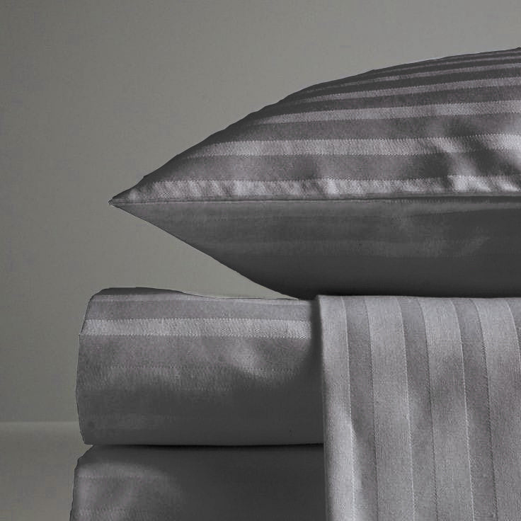 Stripe Satin Duvet Cover Set