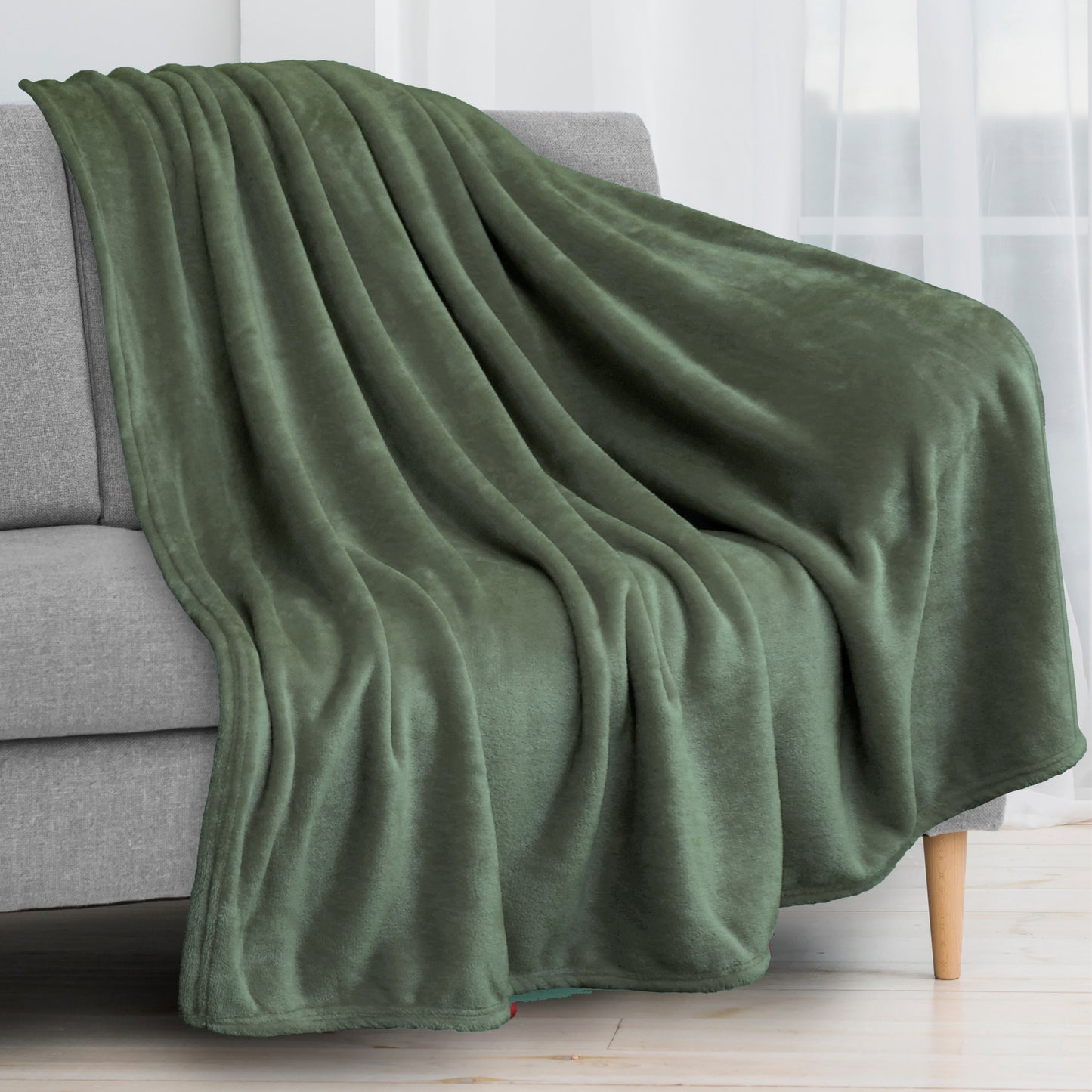 Light Blanket - Olive green