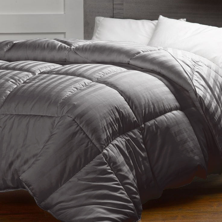 Winter Stripe Satin Duvet Set