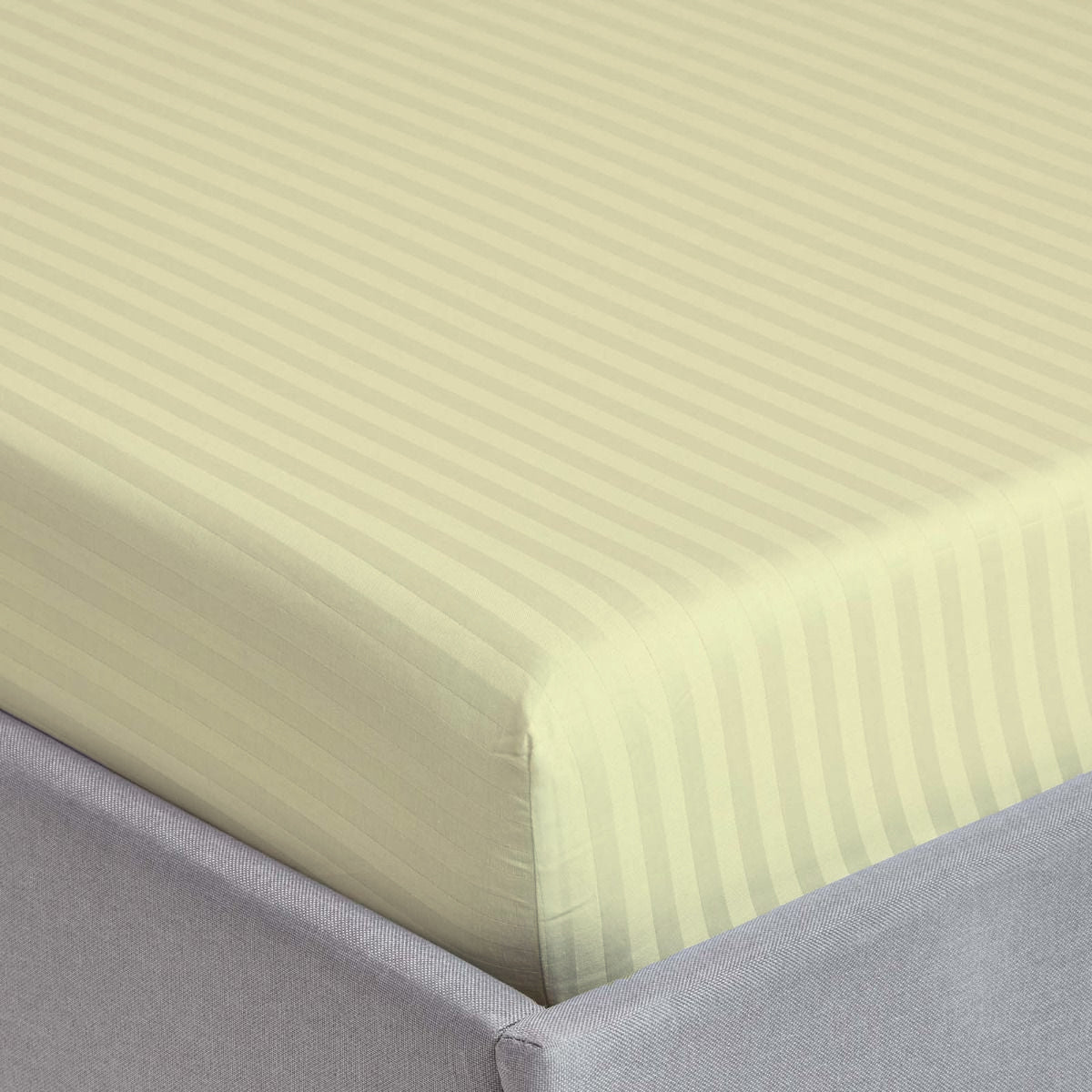 Stripe Satin Bed Sheet Set 3 Pieces