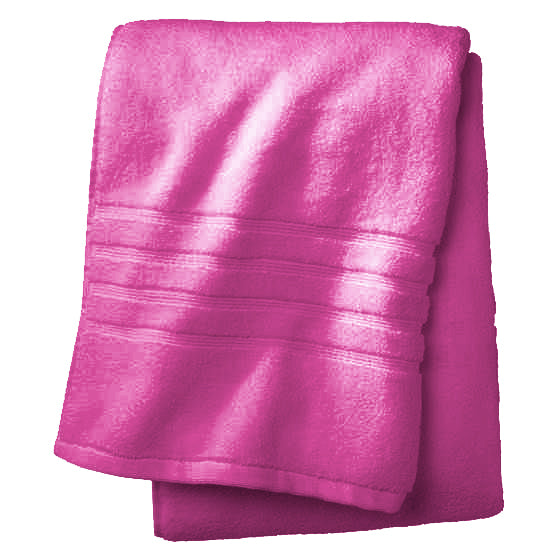 Bath towel Pink