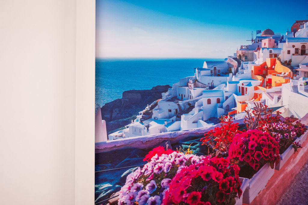 Oia Framed Tableau