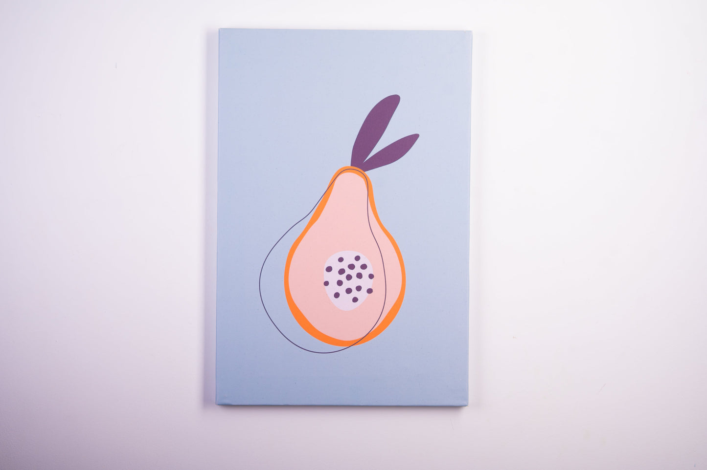 Minimal Papaya Canvas Tableau