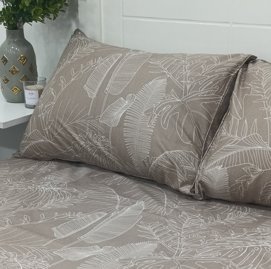 Cotton Bed Sheet Set - 3 Pieces  - Sylva