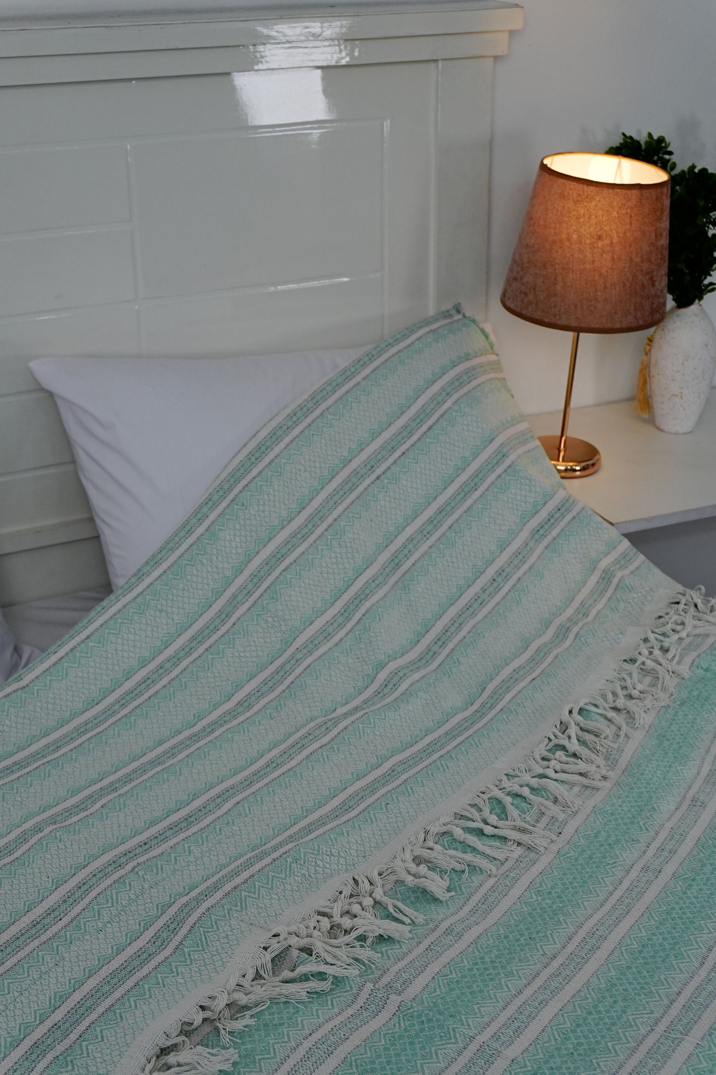 Cotton Coverlet - Verde