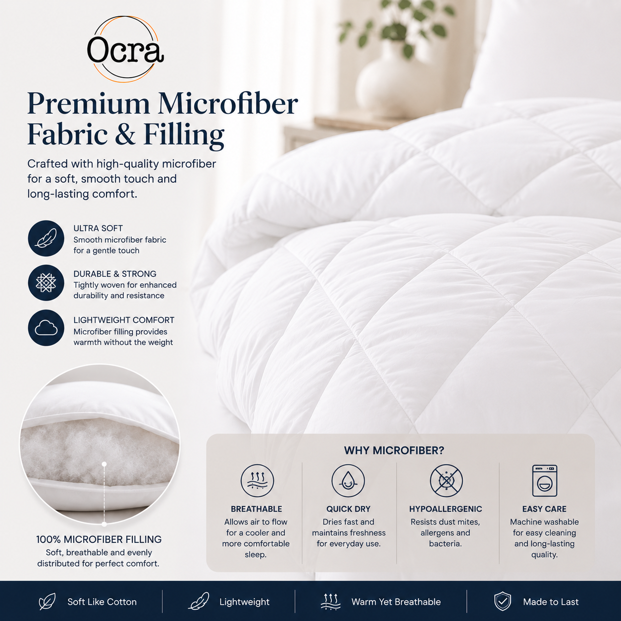 Solid Light Duvet