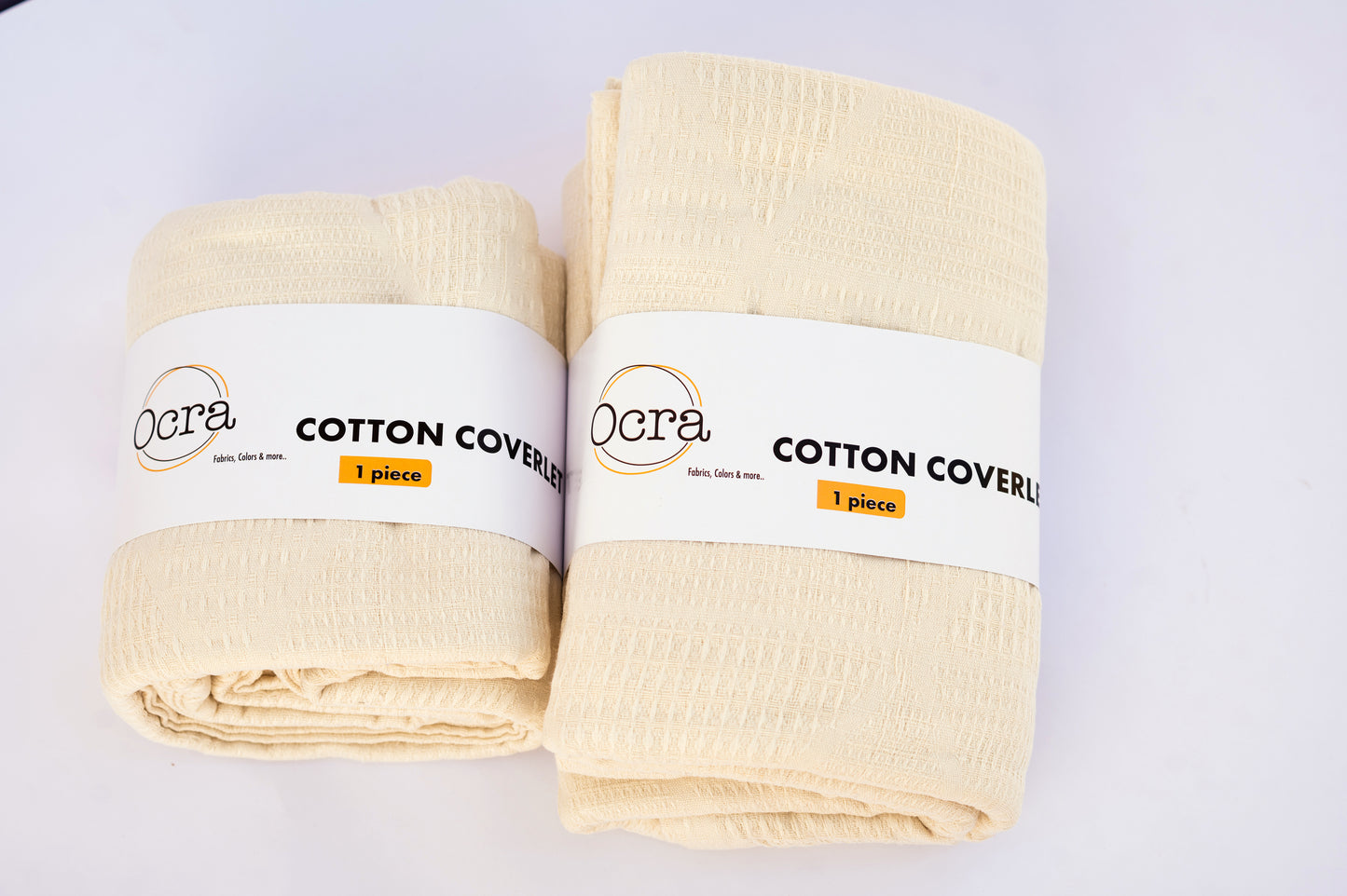 Cotton Coverlet - Light Beige