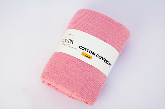 Cotton Coverlet - Pink