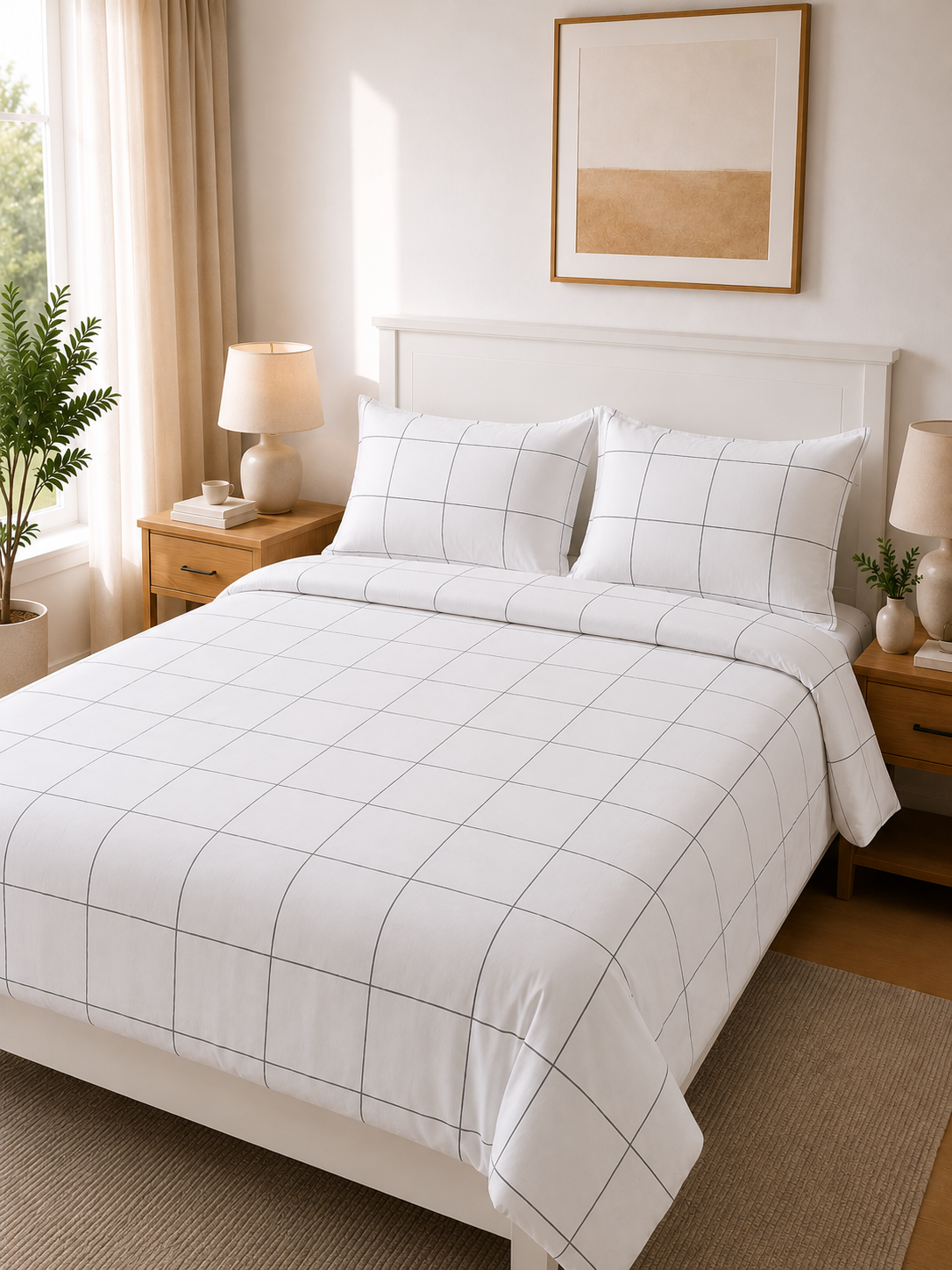 Cotton Duvet Cover Set - Quadra