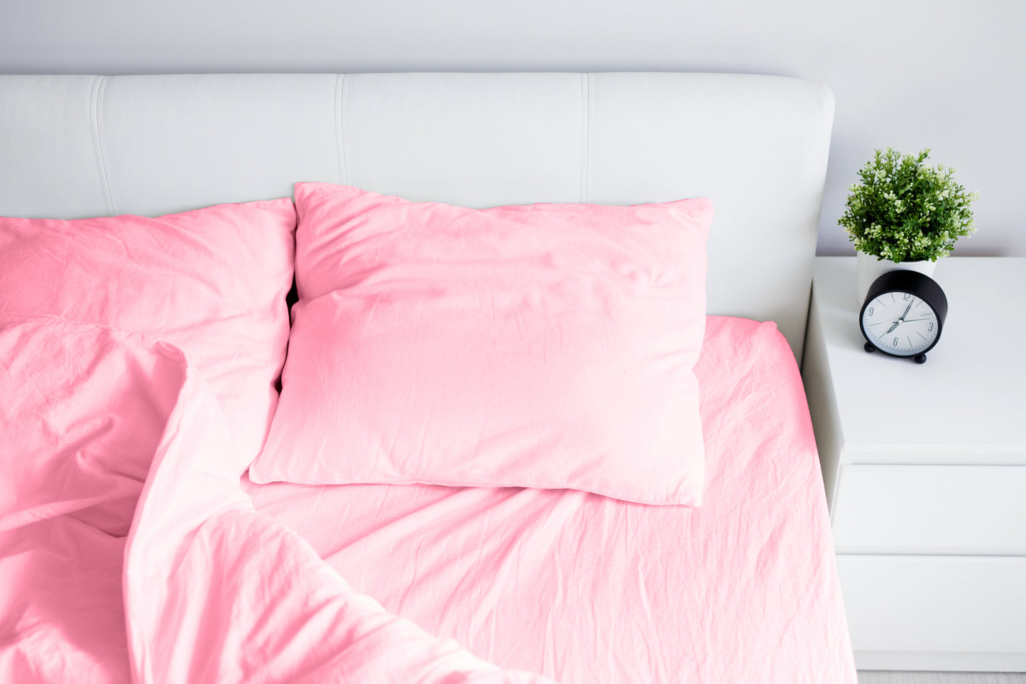 Microfiber Bed Sheet - Pink