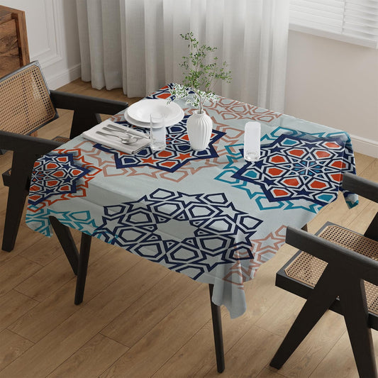 Moroccan Geometric Pattern Table Cover
