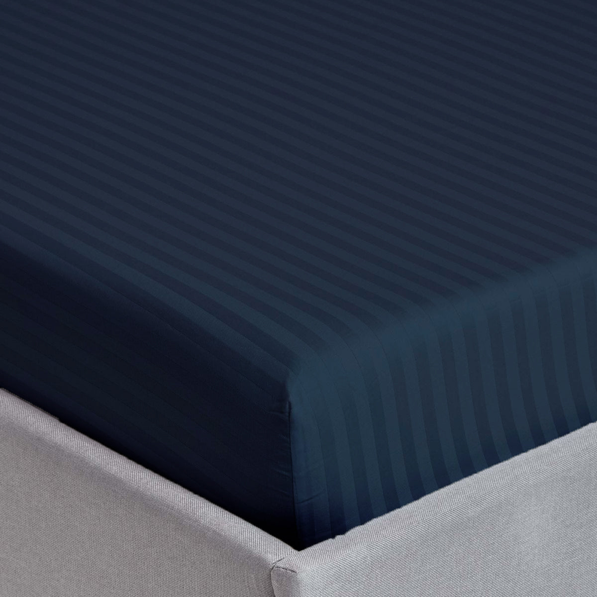 Stripe Satin Bed Sheet Set 3 Pieces