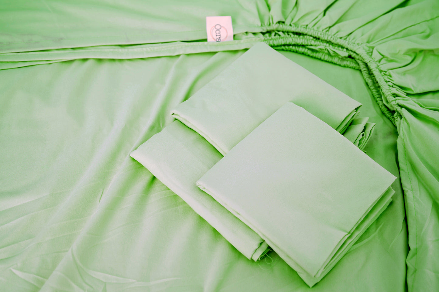 Microfiber Bed Sheet - Apple Green