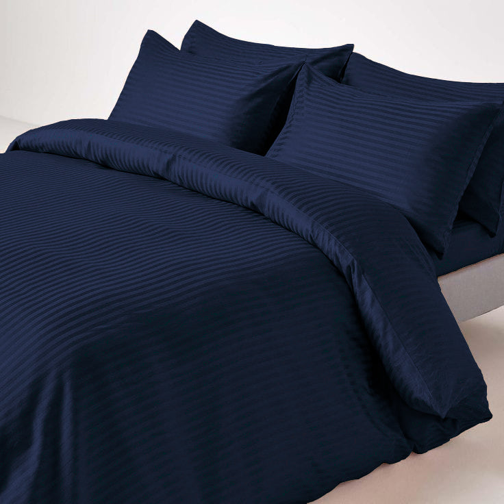 Stripe Satin Duvet Cover Set