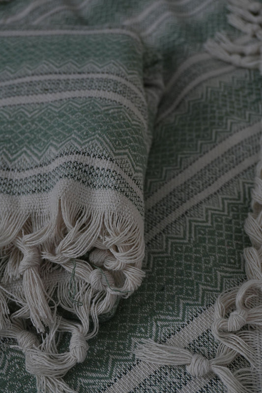 Cotton Coverlet - Verde