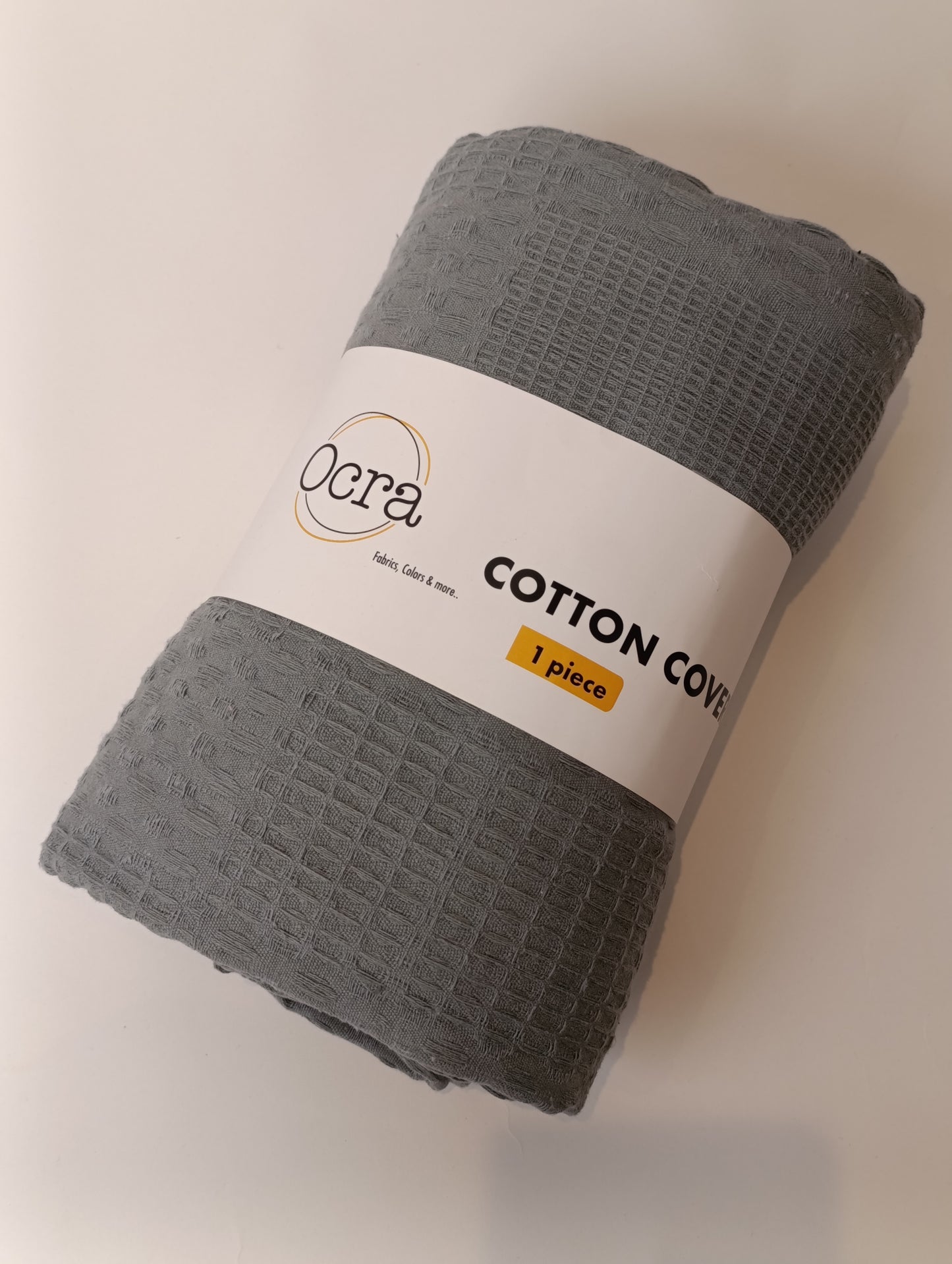 Cotton Coverlet - Gray