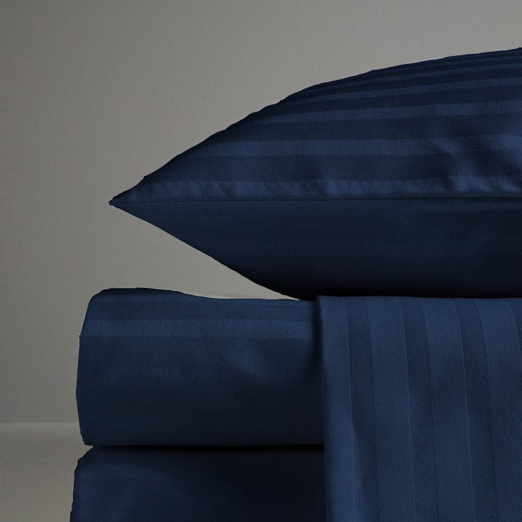 Stripe Satin Duvet Cover Set